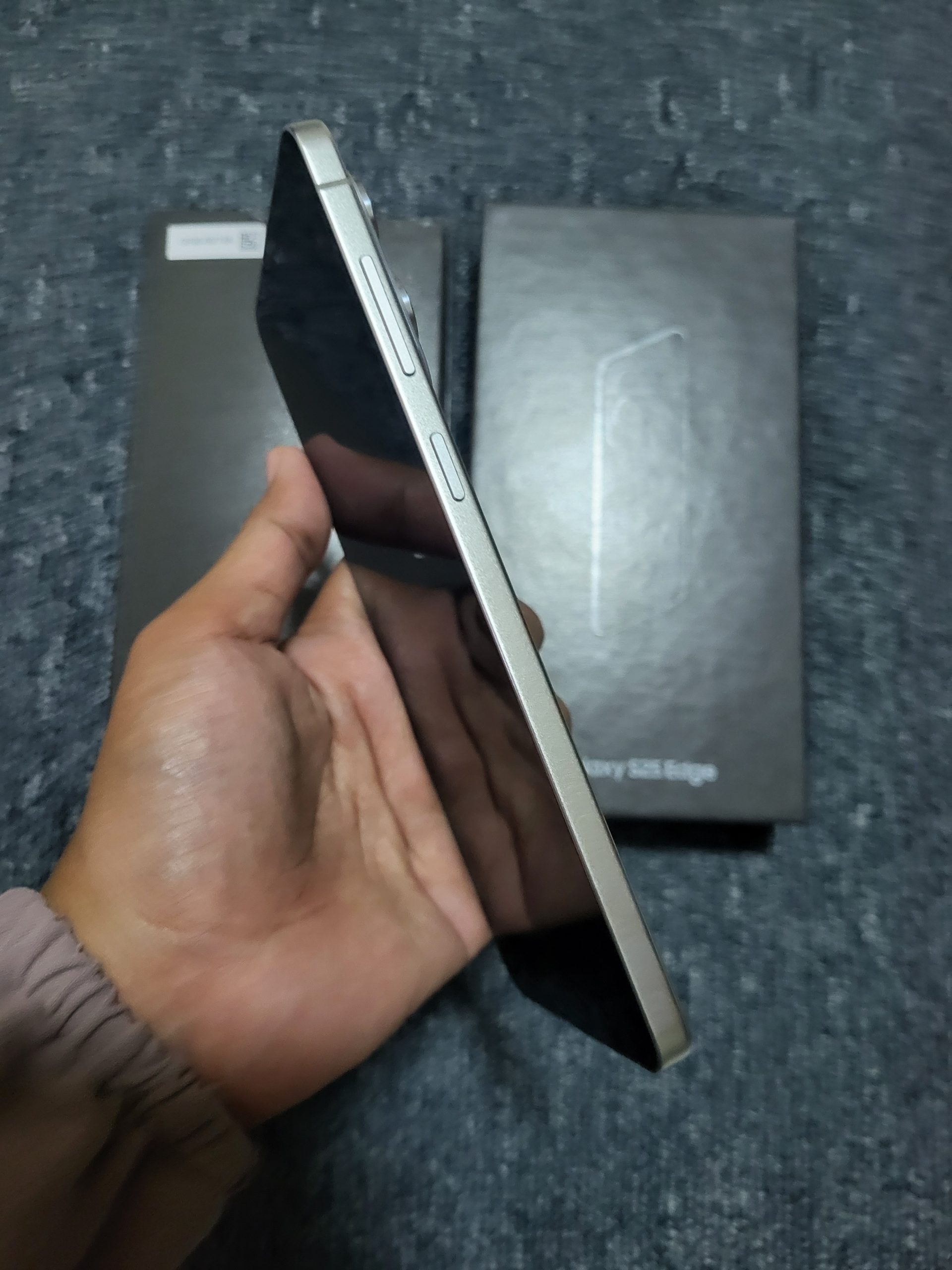 SAMSUNG GALAXY S25 EDGE12/256GB TITANIUM ICEBLE FULLSET MULUS GRADE:A - Image 5