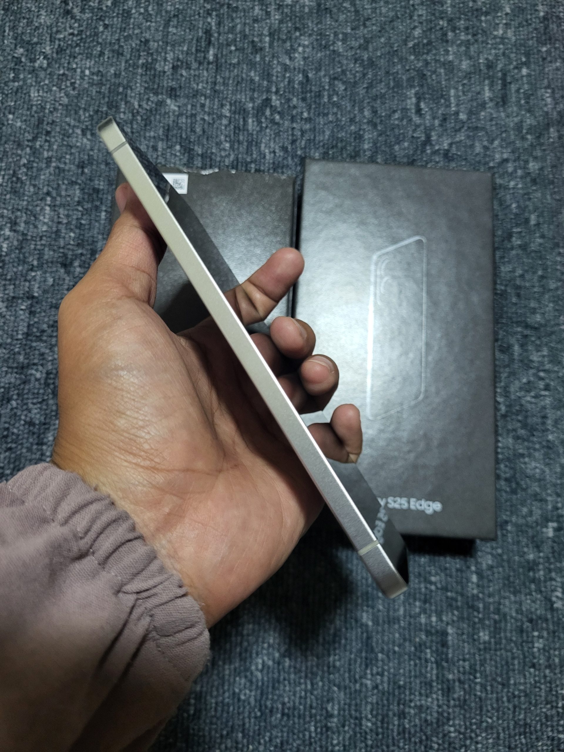 SAMSUNG GALAXY S25 EDGE12/256GB TITANIUM ICEBLE FULLSET MULUS GRADE:A - Image 6