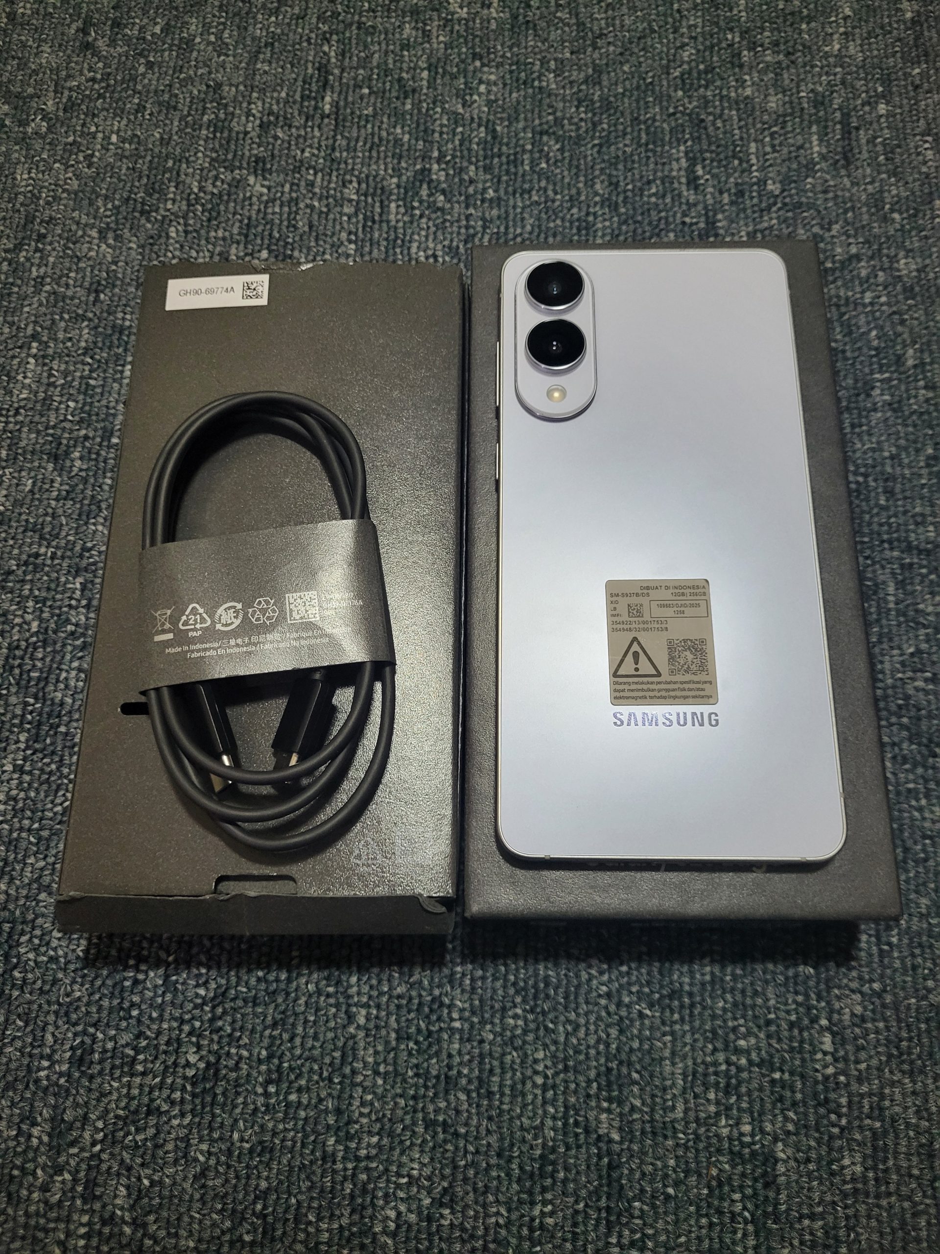 SAMSUNG GALAXY S25 EDGE12/256GB TITANIUM ICEBLE FULLSET MULUS GRADE:A - Image 8