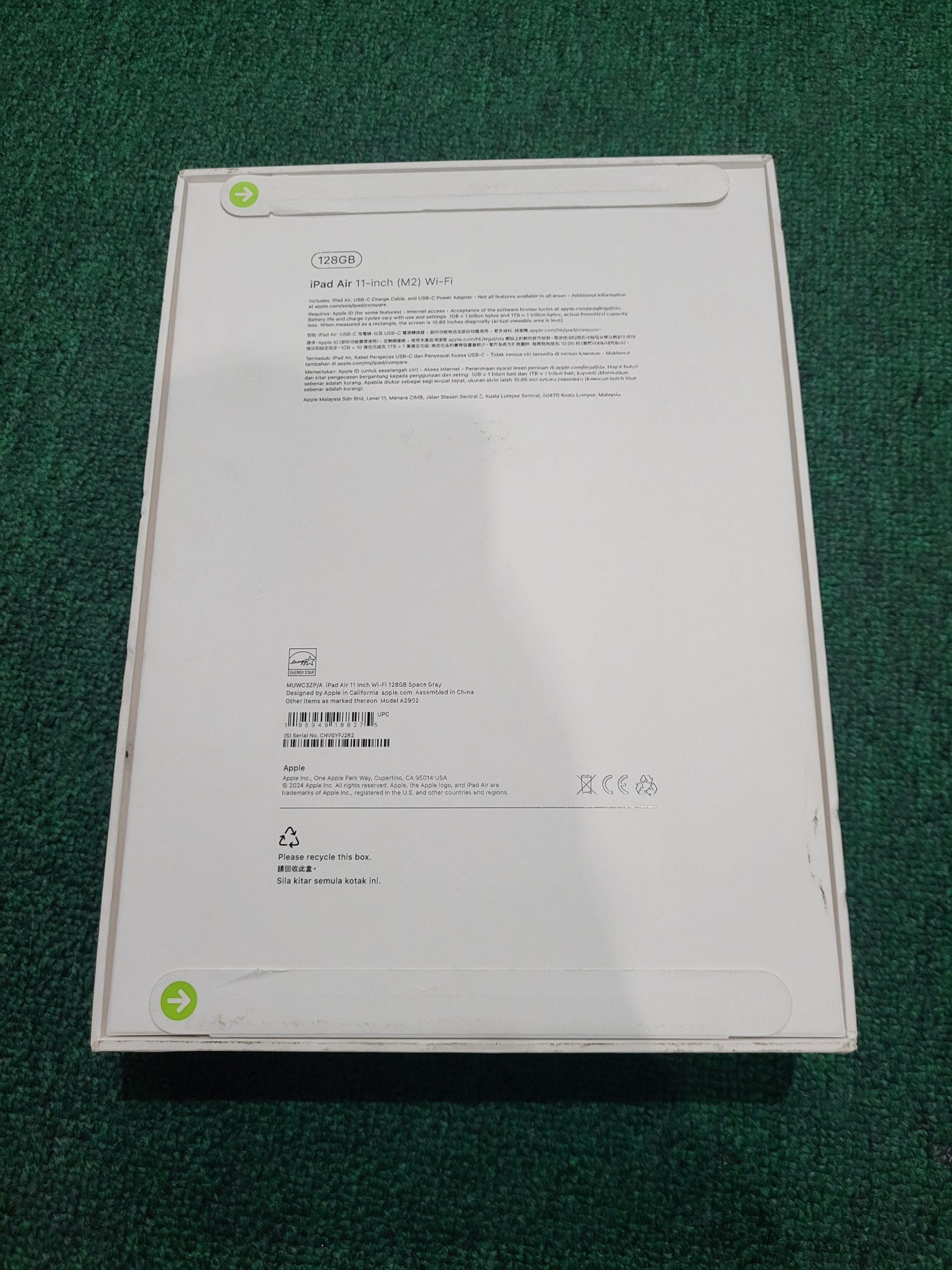 IPAD AIR M2 11 INCH 128GB SPACE GRAY NEW SEGEL - Image 3